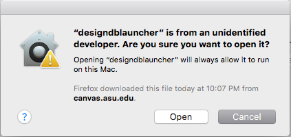 Mac: Open